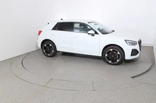 Audi Q2 30 TDI admired in gletscherweiß metallic