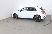 Audi Q2 30 TDI admired in gletscherweiß metallic