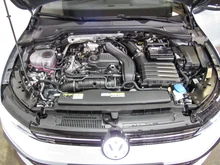 VW Golf Sport mHEV TSI DSG in Crystal Ice Blue Metallic Dach Schwarz