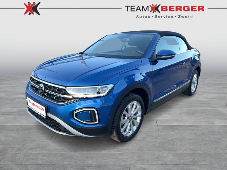 VW T-Roc Cabriolet in 5Z Ravennablau Metallic gebraucht in Zwettl für € ...