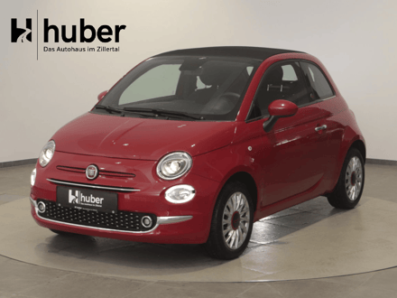 Fiat 500  Cabrio Red