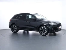 Audi Q3 35 TDI admired in Mythosschwarz Metallic