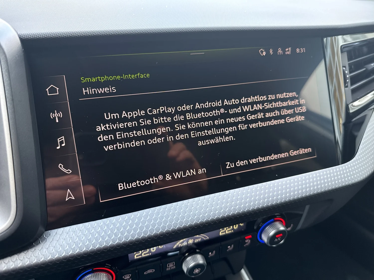 Bild eines Audi A1 Sportback 25 TFSI intense
