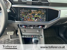 Audi Q3 e-tron 45 TFSI e S line exterieur in Mythosschwarz Metallic