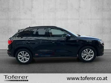 Audi Q3 e-tron 45 TFSI e S line exterieur in Mythosschwarz Metallic
