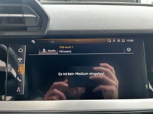 Audi A3 Sportback 30 TDI S line exterieur in Mythosschwarz Metallic
