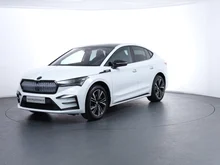 Škoda Enyaq Coupé RS in Moon-Weiß Metallic