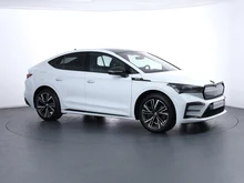 Škoda Enyaq Coupé RS in Moon-Weiß Metallic