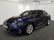 Audi A3 Limousine 35 TDI S line exterieur in Navarrablau Metallic