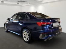 Audi A3 Limousine 35 TDI S line exterieur in Navarrablau Metallic