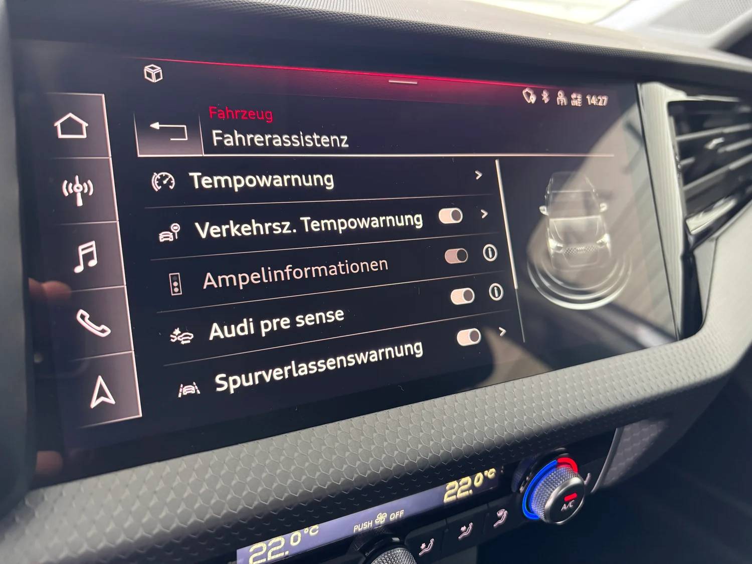 Bild eines Audi A1 Sportback 30 TFSI intense