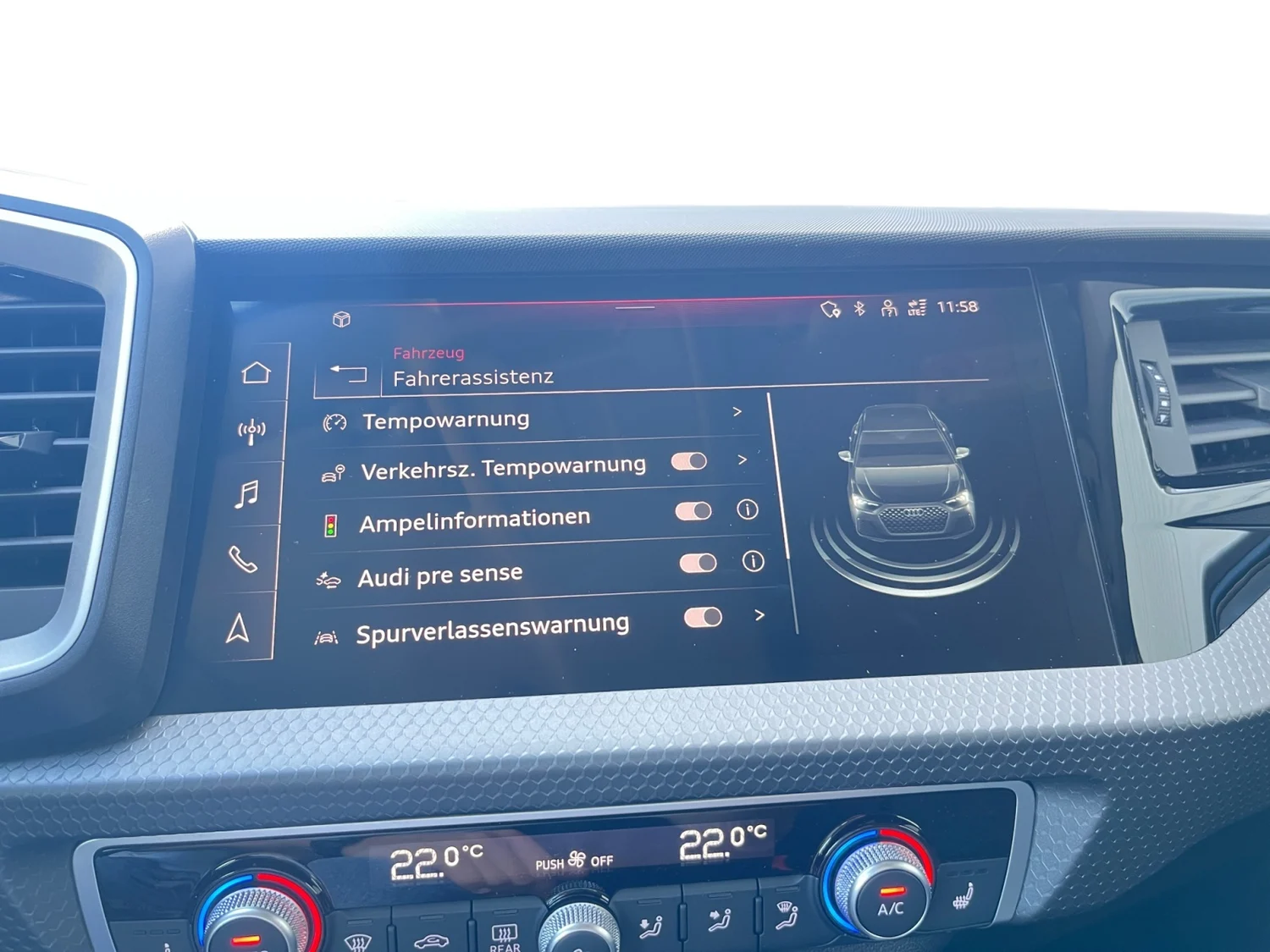Bild eines A1 Sportback 30 TFSI intense