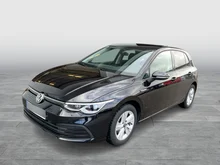 VW Golf Life TSI in Deep Black Perl.