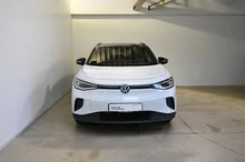 VW ID.4 Pro 4MOTION 210 kW Business in Gletscherweiß Metallic Dach schwarz
