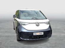 VW ID Buzz ID. Buzz Pro 150 kW in Candy Weiß / Starlight Blue Metallic