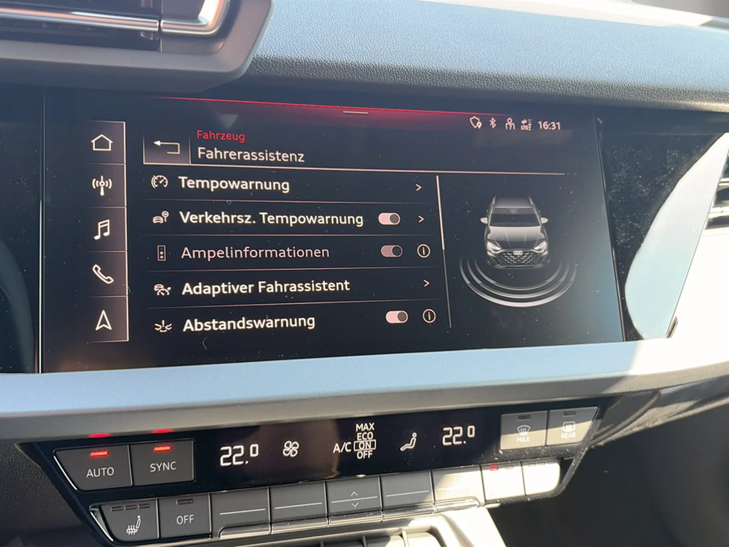 Bild eines Audi A3 Sportback 30 TFSI